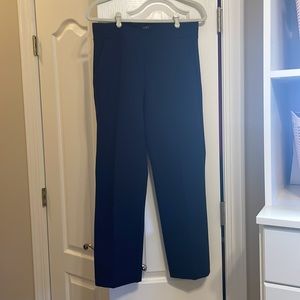 Navy Blue Pull On Pants in Ponte